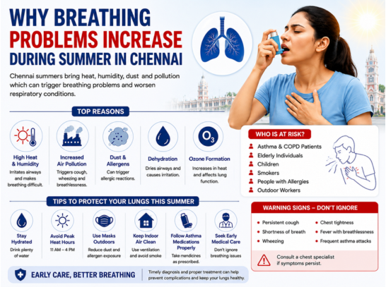<p>Why Breathing Problems Increase During Summer in Chennai</p>
